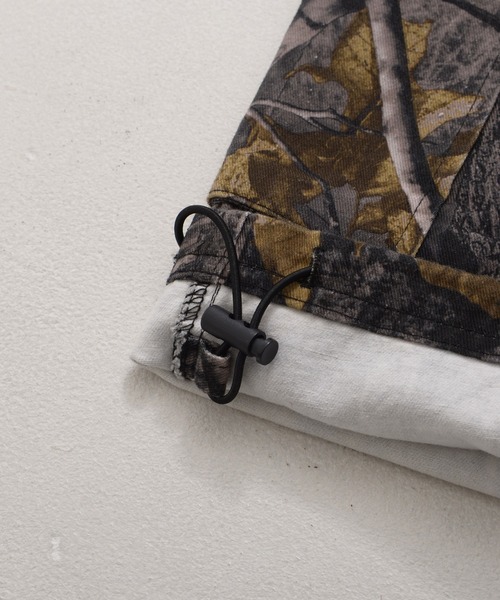 Revo.（レボ）の「『 選べる丈 4サイズ 』リアルツリーカモ ミリタリー ツイル カーゴショーツ カモフラ ワイド ハーフパンツ（カーゴパンツ・メンズ・カモフラージュ/リアルツリーカモ・S/M/L/LL）」の6枚目の写真