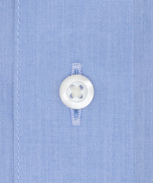 TOKYO SHIRTS（トウキョウシャツ）の「形態安定ノンアイロン ボタンダウン 長袖ビジネスワイシャツ（ビジネスシャツ・メンズ・サックスブルー・首回り37cm-裄丈80cm/首回り37cm-裄丈84cm/首回り39cm-裄丈80cm/首回り39cm-裄丈84cm/首回り41cm-裄丈82cm/首回り41cm-裄丈86cm/首回り42cm-裄丈82cm/首回り42cm-裄丈86cm/首回り43cm-裄丈82cm/首回り43cm-裄丈86cm）」の4枚目の写真