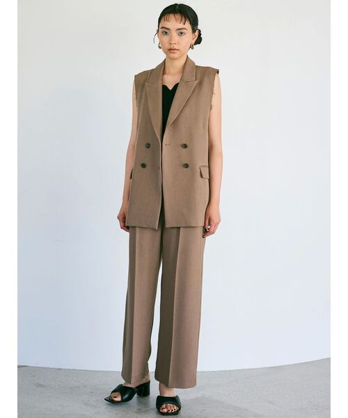 セール】【セットアップ対応】パイピングポケットセンタープレスパンツ