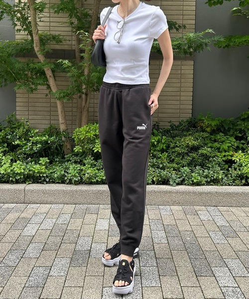 PUMA(プーマ)の「【PUMA】ESS NO.1 ロゴスウェットパンツ TR CL(スウェットパンツ・レディース・グレー/ブラック・M/L/XL/XXL)」の6枚目の写真
