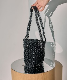 LEPSIM | ウッドビーズバッグ 494489(ハンドバッグ)