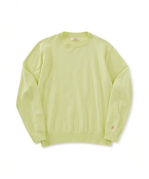 美品　ハリウッドランチマーケット　コットンウォッシャブルクルーネックセーター リフルコットン ウォッシャブル クルーネックセーター（ニット