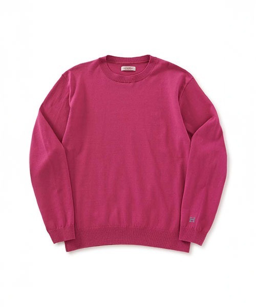 リフルコットン ウォッシャブル クルーネックセーター（ニット