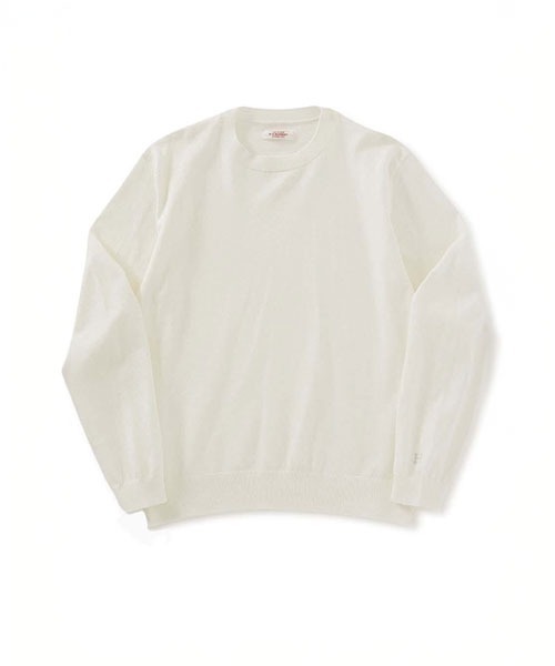 美品　ハリウッドランチマーケット　コットンウォッシャブルクルーネックセーター リフルコットン ウォッシャブル クルーネックセーター（ニット