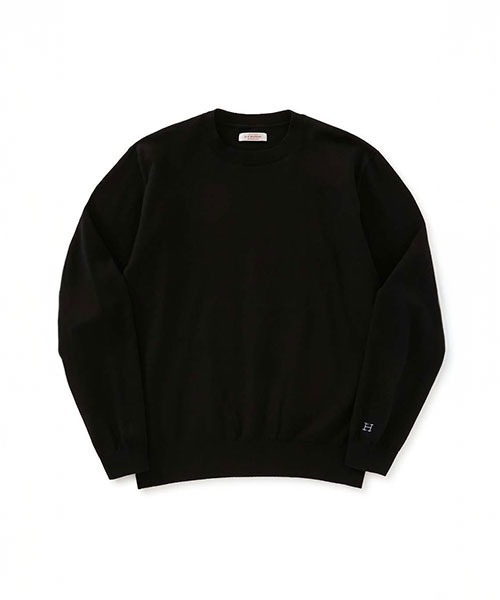 リフルコットン ウォッシャブル クルーネックセーター（ニット