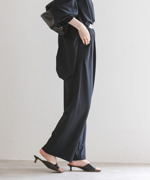 PROTAGONISTA（プロタゴニスタ）の「PROTAGONISTA/プロタゴニスタ ウエストロゴパンツ（スラックス・レディース・ブラック/ベージュ・FREE）」の10枚目の写真