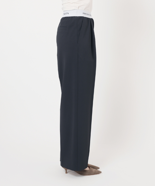 PROTAGONISTA（プロタゴニスタ）の「PROTAGONISTA/プロタゴニスタ ウエストロゴパンツ（スラックス・レディース・ブラック/ベージュ・FREE）」の21枚目の写真