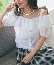 La boutique BonBon | 【最強モテ】フリルオフショルキャミブラウス(シャツ/ブラウス)