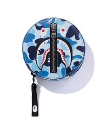 A BATHING APE(AxCVOGCv)ABC CAMO SHARK COIN CASE(RCP[X)