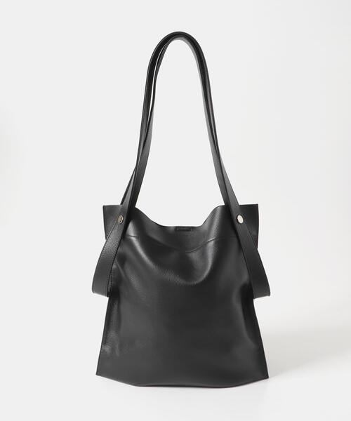 BEAURE 別注 カウレザー 2WAY A4トート ブラック FREAK'S STORE｜BEAURE/別注 カウレザー 2WAY A4トート 【レザー
