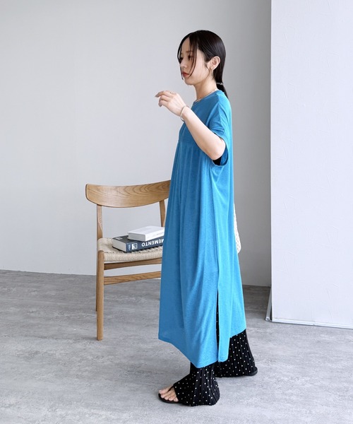reca(レカ)の「【ZOZOTOWN限定】ヨーク切替フレンチスリーブワンピース(ワンピース・レディース・グレー/チャコールグレー/ブラック/ライム/グリーン/ブルー・FREE)」の15枚目の写真