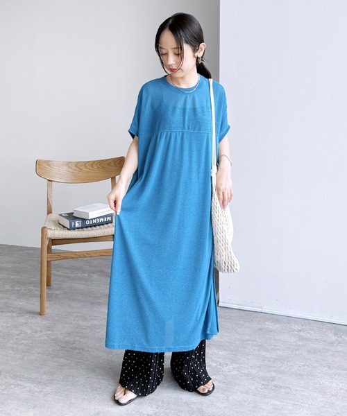 reca(レカ)の「【ZOZOTOWN限定】ヨーク切替フレンチスリーブワンピース(ワンピース・レディース・グレー/チャコールグレー/ブラック/ライム/グリーン/ブルー・FREE)」の17枚目の写真