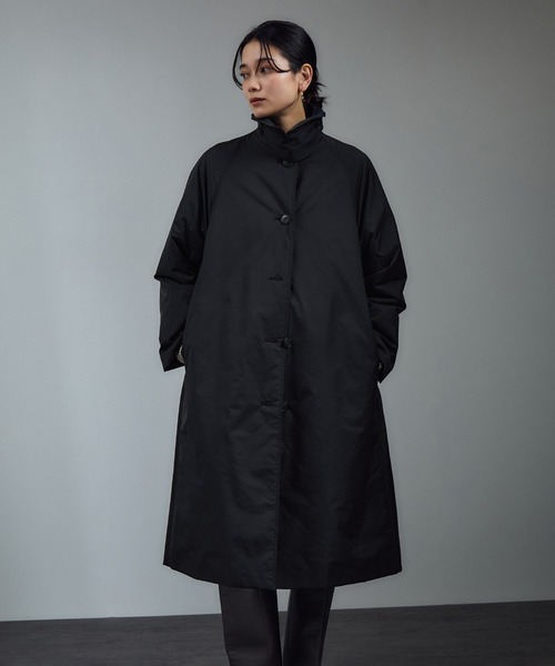 ADAM ET ROPE’バルマカーンコート セール】【WEB限定】玉虫色 ボリュームスリーブ バルマカーン