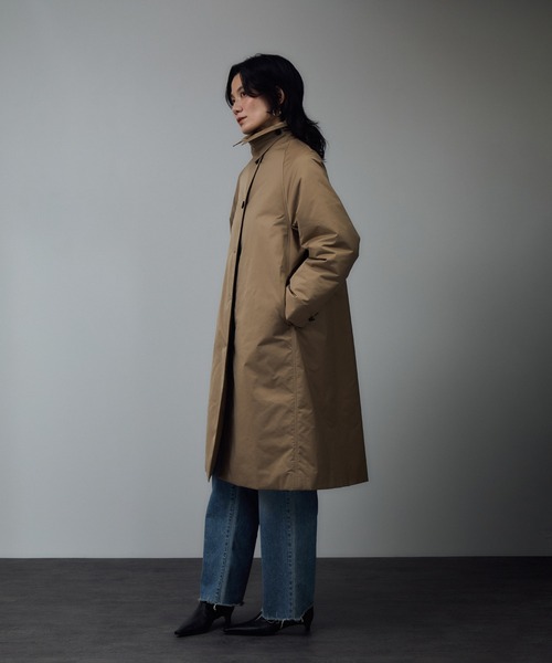 【美品】アダムエロペ　ラクーンファー　ダウン　モッズコート　ベージュ　M 美品】アダムエロペ ラクーンファー ダウン モッズコート