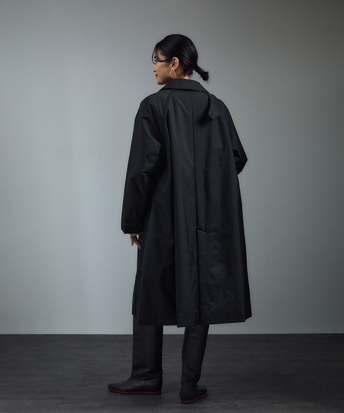 大幅値下げ【美品】アダムエロペ バルマカーンコート 2024年アイテム 定価5万 WEB限定】玉虫色 ボリュームスリーブ バルマカーン ロング