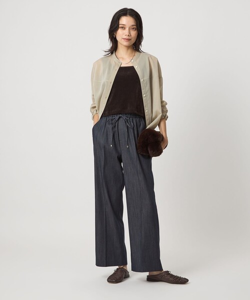 結論シリーズ】ニーハイフレアパンツ デニム［size SHORT/TALLあり