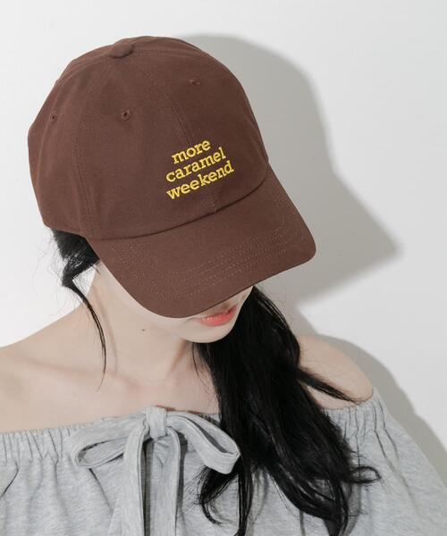 SMELLY(スメリー)の「レタリングロゴキャップ(キャップ・レディース・アイボリー/ブラック/ブラウン/ネイビー・-)」の12枚目の写真