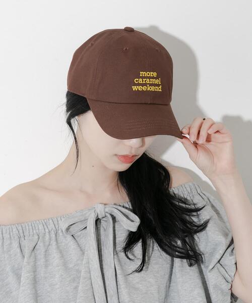 SMELLY(スメリー)の「レタリングロゴキャップ(キャップ・レディース・アイボリー/ブラック/ブラウン/ネイビー・-)」の13枚目の写真