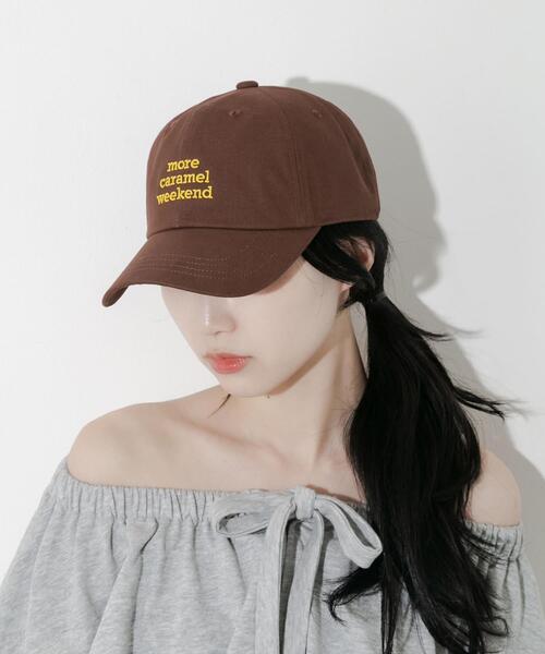 SMELLY(スメリー)の「レタリングロゴキャップ(キャップ・レディース・アイボリー/ブラック/ブラウン/ネイビー・-)」の14枚目の写真