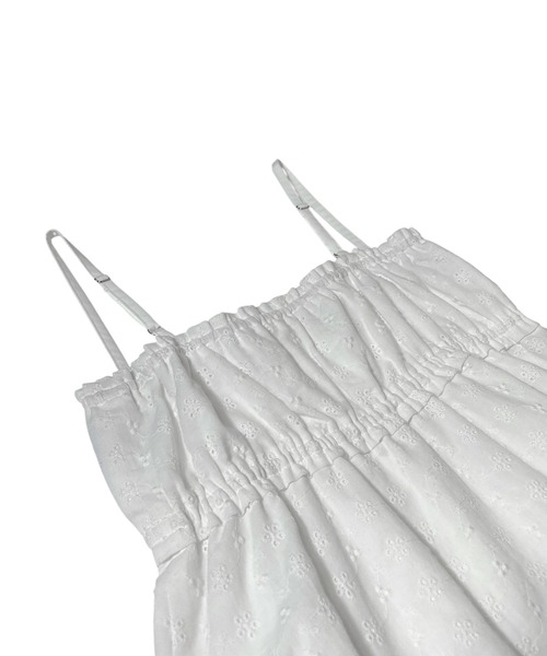 ACLENT（アクレント）の「コットンレースティアードミニキャミワンピース（ワンピース・レディース・ライトブルー/ホワイト/ブラック・SMALL/MEDIUM）」の22枚目の写真