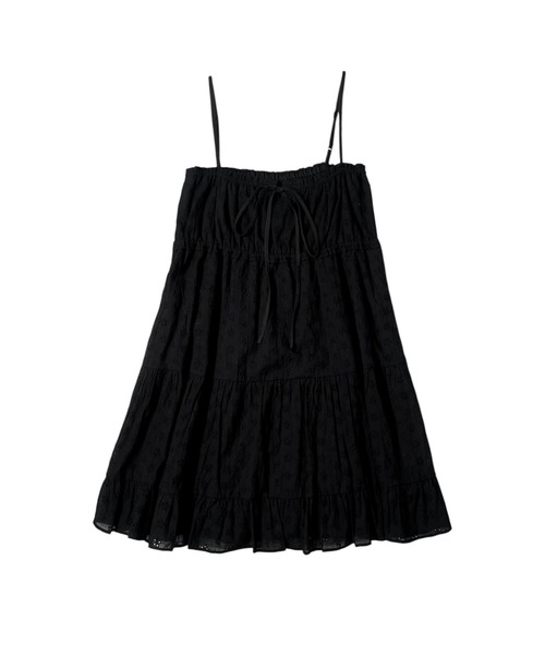 ACLENT（アクレント）の「コットンレースティアードミニキャミワンピース（ワンピース・レディース・ライトブルー/ホワイト/ブラック・SMALL/MEDIUM）」の20枚目の写真