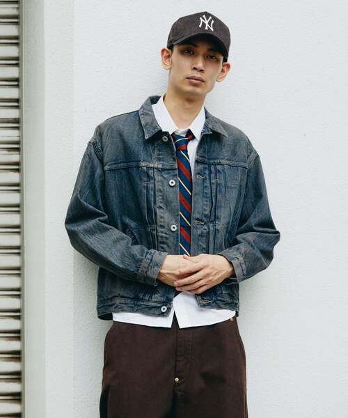 JOURNAL STANDARD（ジャーナルスタンダード）の「デニム トラッカーLOT206T（デニムジャケット・メンズ・ネイビー/クリアブルー/ブラックミックス/コバルトブルー・SMALL/MEDIUM/LARGE）」の11枚目の写真