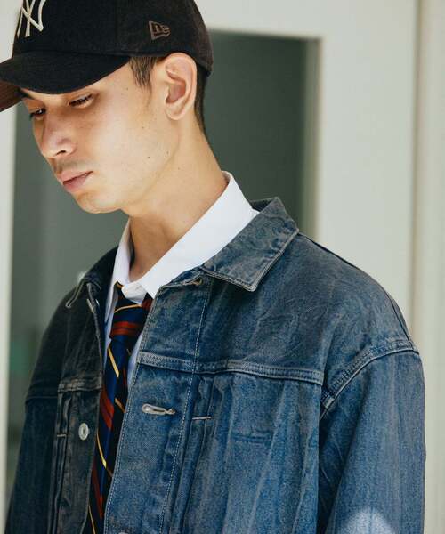 JOURNAL STANDARD（ジャーナルスタンダード）の「デニム トラッカーLOT206T（デニムジャケット・メンズ・ネイビー/クリアブルー/ブラックミックス/コバルトブルー・SMALL/MEDIUM/LARGE）」の14枚目の写真