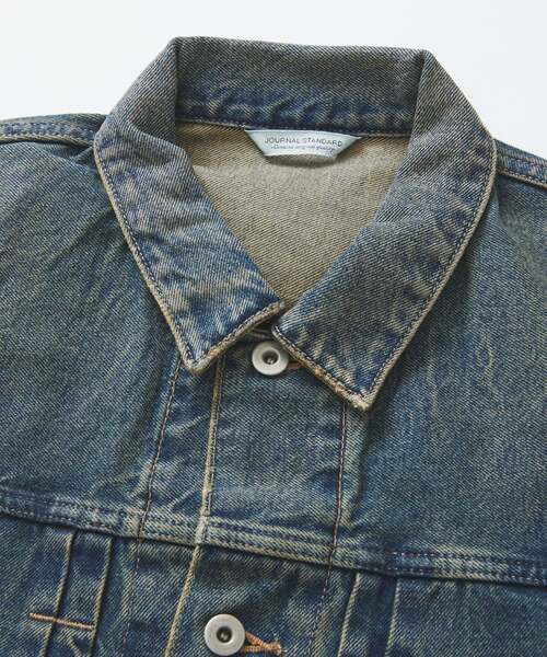 JOURNAL STANDARD（ジャーナルスタンダード）の「デニム トラッカーLOT206T（デニムジャケット・メンズ・ネイビー/クリアブルー/ブラックミックス/コバルトブルー・SMALL/MEDIUM/LARGE）」の16枚目の写真
