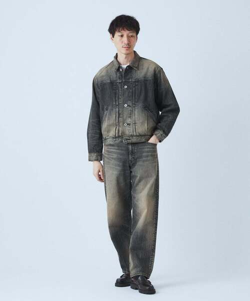 JOURNAL STANDARD（ジャーナルスタンダード）の「デニム トラッカーLOT206T（デニムジャケット・メンズ・ネイビー/クリアブルー/ブラックミックス/コバルトブルー・SMALL/MEDIUM/LARGE）」の20枚目の写真