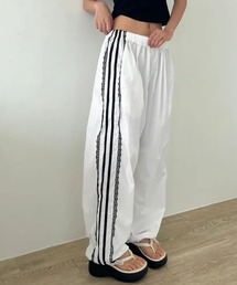 ストライプデザインワイドパンツ