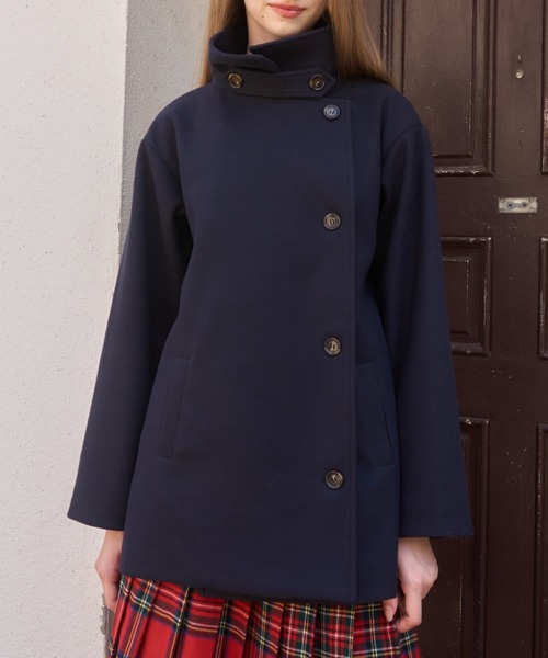 スタンドカラーピーコート/stand collar pea coat（ピーコート