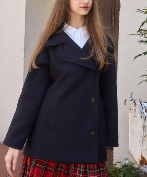スタンドカラーピーコート/stand collar pea coat（ピーコート