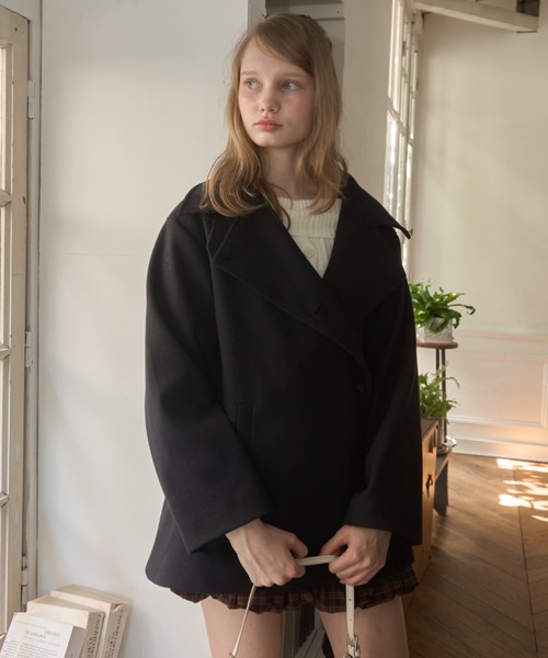 スタンドカラーピーコート/stand collar pea coat（ピーコート
