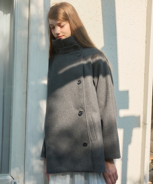 スタンドカラーピーコート/stand collar pea coat（ピーコート