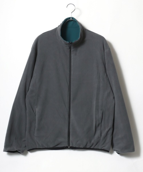 MARUKAWA(マルカワ)の「ALLWEATHER/オールウェザー 撥水/防風/ストレッチ ナイロン×裏フリース リバーシブルスタンドジャケット レディース メンズ(ナイロンジャケット・メンズ・ブラック/ターコイズブルー/グレー・M/L/LL)」の7枚目の写真