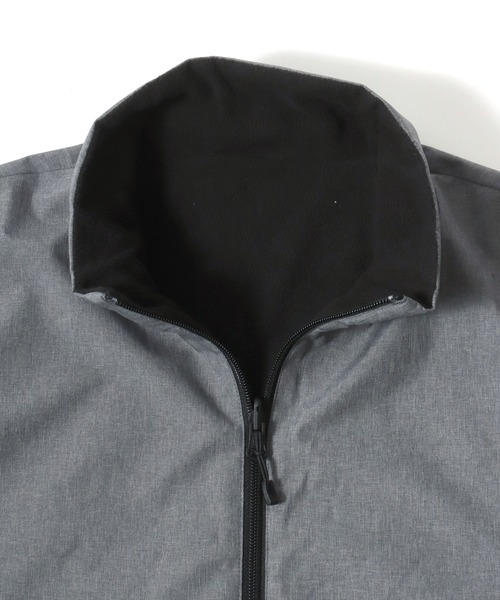 MARUKAWA(マルカワ)の「ALLWEATHER/オールウェザー 撥水/防風/ストレッチ ナイロン×裏フリース リバーシブルスタンドジャケット レディース メンズ(ナイロンジャケット・メンズ・ブラック/ターコイズブルー/グレー・M/L/LL)」の16枚目の写真
