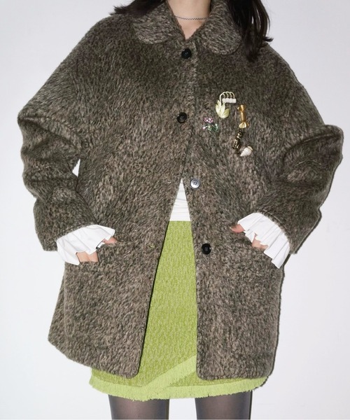 2way shaggy jacket / フリルシャギージャケット removable-cuffs 2way shaggy jacket / フリルシャギージャケット