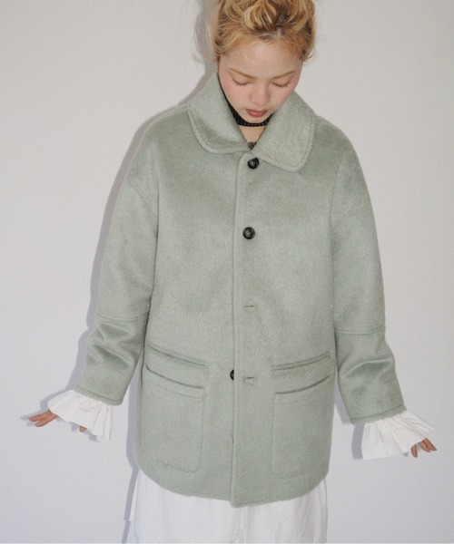 removable-cuffs 2way shaggy jacket / フリルシャギージャケット