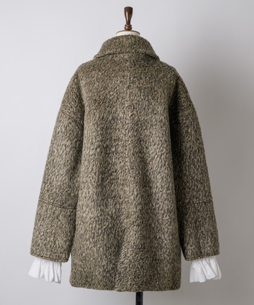 removable-cuffs 2way shaggy jacket / フリルシャギージャケット