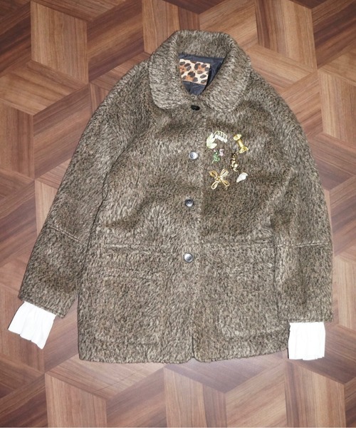 removable-cuffs 2way shaggy jacket / フリルシャギージャケット