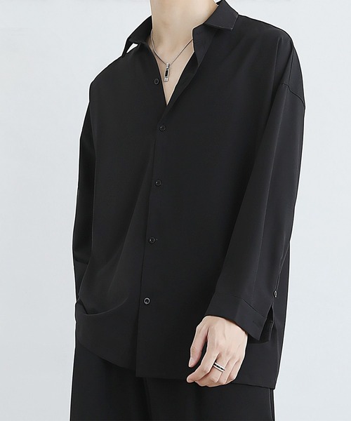 SBG(エスビー)の「SBG ベーシックロングスリーブシャツ(シャツ/ブラウス・メンズ・ブラック/グレー/ホワイト・X-LARGE/LARGE/MEDIUM)」の4枚目の写真