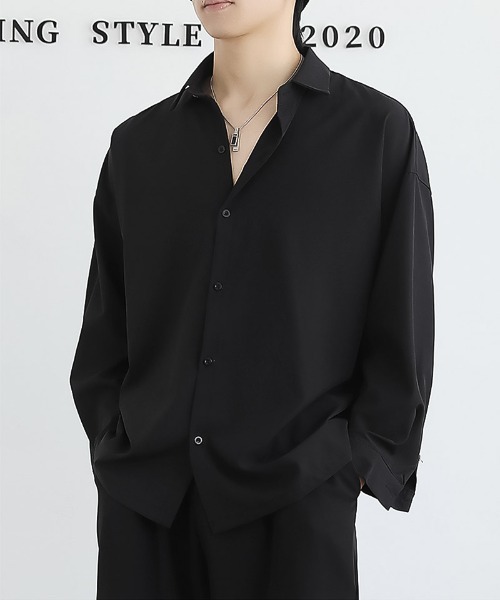 SBG(エスビー)の「SBG ベーシックロングスリーブシャツ(シャツ/ブラウス・メンズ・ブラック/グレー/ホワイト・X-LARGE/LARGE/MEDIUM)」の6枚目の写真