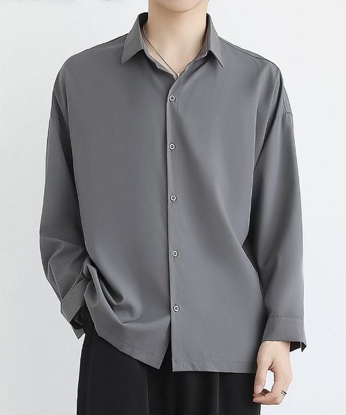 SBG(エスビー)の「SBG ベーシックロングスリーブシャツ(シャツ/ブラウス・メンズ・ブラック/グレー/ホワイト・X-LARGE/LARGE/MEDIUM)」の5枚目の写真