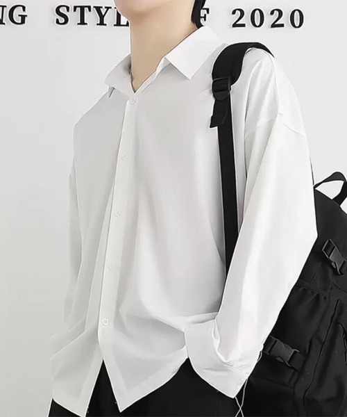 SBG(エスビー)の「SBG ベーシックロングスリーブシャツ(シャツ/ブラウス・メンズ・ブラック/グレー/ホワイト・X-LARGE/LARGE/MEDIUM)」の9枚目の写真