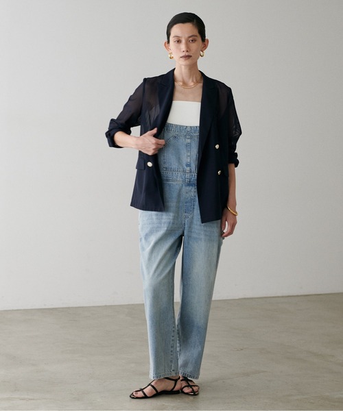 LARUTA（ラルータ）の「【LARUTA】メタル釦メッシュジャケット（テーラードジャケット・レディース・モカ/ネイビー/ブラック・FREE）」の21枚目の写真