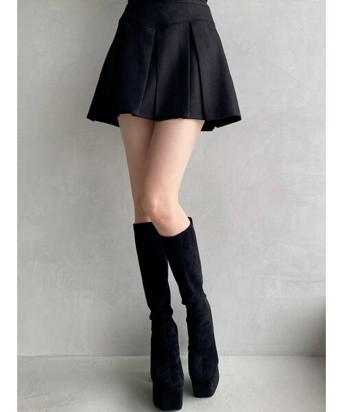 RESEXXY(リゼクシー)の「ストレッチミドルブーツ(ブーツ・レディース・その他1/アイボリー/ブラック・LARGE/MEDIUM/SMALL)」の5枚目の写真