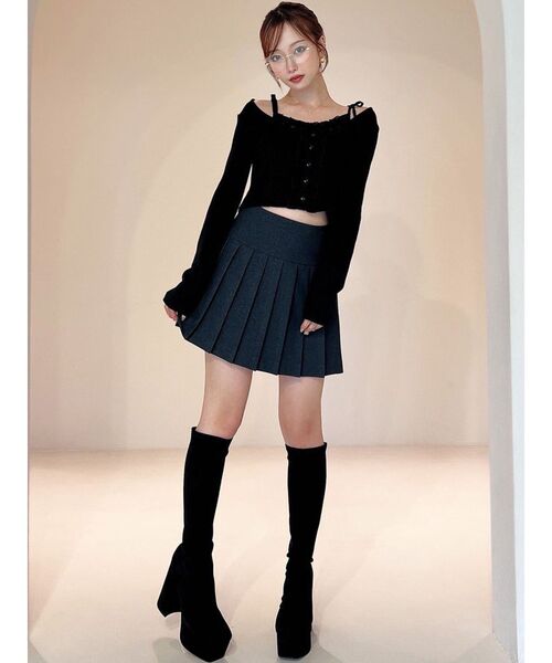 RESEXXY(リゼクシー)の「ストレッチミドルブーツ(ブーツ・レディース・その他1/アイボリー/ブラック・LARGE/MEDIUM/SMALL)」の19枚目の写真