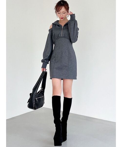 RESEXXY(リゼクシー)の「ストレッチミドルブーツ(ブーツ・レディース・その他1/アイボリー/ブラック・LARGE/MEDIUM/SMALL)」の20枚目の写真