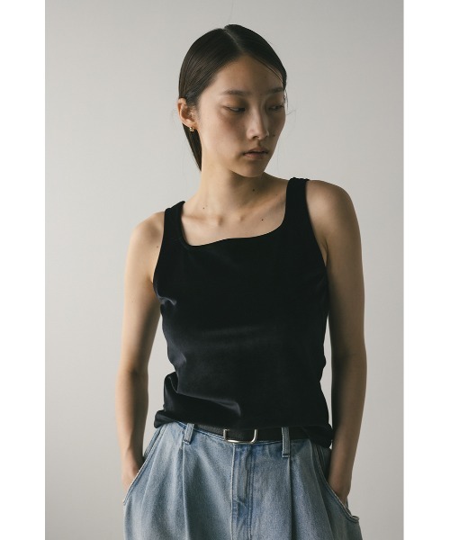 stylemixer スタイルミキサー　チュールシャーリングトップ　タンクトップ STYLEMIXER | チュールシャーリングトップ (タンクトップ ) |SHEL'TTER