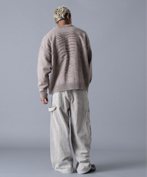 DANKE SCHON(ダンケシェーン)の「DankeSchon/ダンケシェーン/BORN KNIT(ニット/セーター・メンズ・ブラック/ベージュ・M/L)」の7枚目の写真